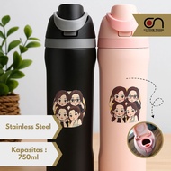 TERMOS CUSTOM TRAVEL THERMOS NAME HN2203 STAINLESS STEEL TUMBLER HYDROFRESH DRINKING BOTTLE WITH OWA