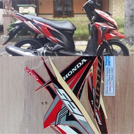 Striping Stiker Lis Standar Motor honda vario fi 125 2014 merah