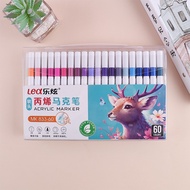 Marker Pen / Colored Pen / Acrylic Marker / Acylic Marker 60 Colors Lea / Lex MK- 833 Bush Tip, Wate