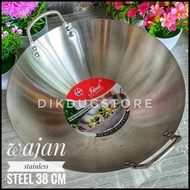 Wok Pan Stainless Steel 38cm IDEAL K38