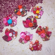 和風三重蝴蝶結髮夾橡筋髮圈