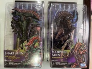 全新 保證正版 NECA Aliens Snake Alien + Scorpion Alien Ultimate 蛇 蝎子 異形 ((Not Predator Big Chap Romulus co