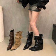 Women's Stylish Short Western Boots - Fall Fashion