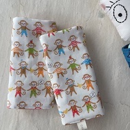 小猴子軍團 手工純棉八層紗寶寶背帶用口水巾/可雙面用