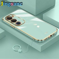 Jingsanc vỏ cho Vivo y19s/Vivo y19s PRO bảo vệ toàn ống kính máy ảnh sang trọng mỏng kẹo chống sốc m