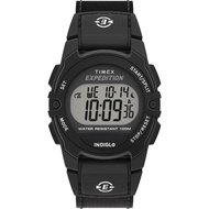 Timex ユニ Expedition CAT 中型腕時計, ブラック/ブラック, Expedition CAT ミッドサイズ 33mm