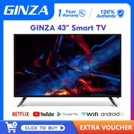 GINZA Smart TV 43 inch LED TV With Android TV/WiFi/YouTube/MyTV/Netflix/DVB-T2