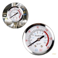 stay Dial-Type Air Pressure Gauge Round Air Compressor Gauge Range 0-180psi 0-12 Bar