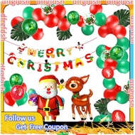 【D&F】1Set Decoration Christmas Merry Christmas Balloon Set Balloon Christmas Party