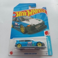 Hot wheels honda civic custom biru