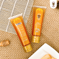 น้ำผึ้งหลอดบีบ เกสรดอกลำไย 130 กรัม HONEY BEAR น้ำผึ้งแท้ 100% ไม่มีสารกันบูด ไม่ผสมน้ำตาล มาตรฐาน