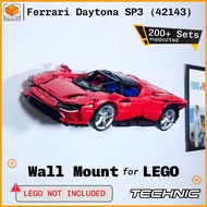 Wall Mount for Lego Technic Ferrari Daytona SP3 (42143) (2 in 1)
