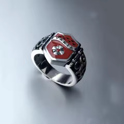 Anime Katekyo Hitman Reborn Pengo Column Ring Vongola Famiglia Varia Cosplay Unisex Rings Jewelry Ac