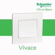 Schneider Electric Vivace 10A 1 Gang Press Switch White (Autogate)