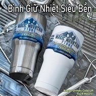 Rockey Mountain Cooler 30oz – Keeps Cold 24 Hours | Capacity 900ml | Car Leak Protection | Catching 