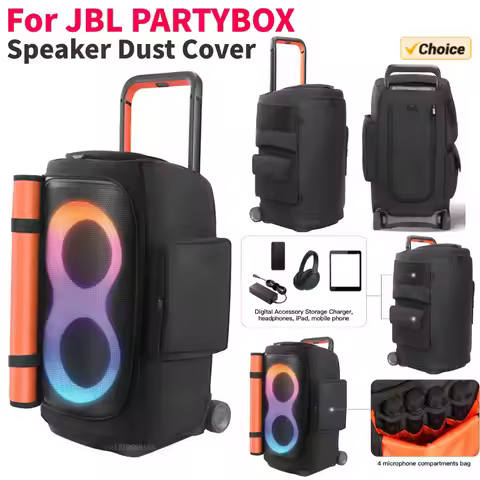 Portable Speaker Dust Cover for JBL PARTYBOX 520 Speaker Protective Cover Speaker Carrying Bag for J