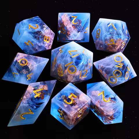 9 Polyhedral D&D Dice Sets Cloud Palace of Sky Dragon
