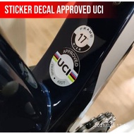 Sticker decal frame MTB Bike And roadbike UCI