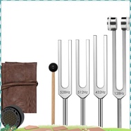 Tuning Forks for Healing Set 128Hz 432Hz 512Hz 528Hz Weighted & Unweighted Frequency Tools for Yoga,