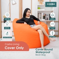(COVER ONLY) CASHA Round Bean Bag LARGE WATERPROOF Material WITHOUT FILLING - Bean Bag - Adult Bean 