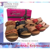 WC3 Raya 2025 Jovanni Bata Luxury Design Ladies Platform Wedges Kasut Wanita Berkualiti Jahit Kelili
