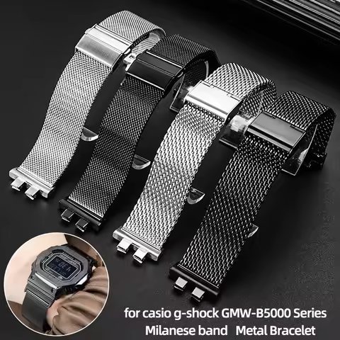 For G-shock GM-B2100 b2100 stainless steel strap bracelet Casio GMW-B5000 Milanese metal men's watch