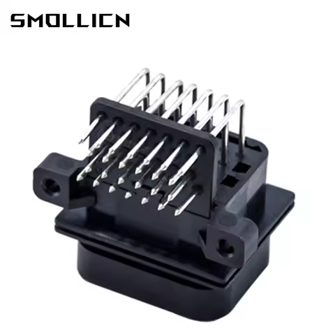 1 Set AMP 26 34 Pin Car Wiring Harness Waterproof Male Female Plug Bend Needle 3 4 Card Slot 3-14372
