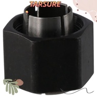 TARSURR Router Collet Replacement, Black 1/2" Router Fittings, Durable M19 Silver Steel Carving|coll