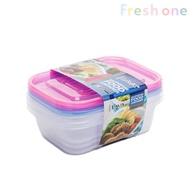 LAVA 3pcs 890ml Plastic Food Storage  Lunch Box BPA FREE / Bekas Makanan FC225/3 午餐盒/食品储存容器