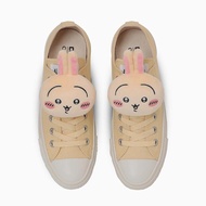 日本限定 Converse x CHIIKAWA 吉伊卡哇 限量聯名帆布鞋 角色掛飾 低筒兔兔黃色/ 25 cm