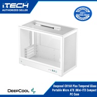 Deepcool CH160 Plus Tempered Glass Portable Micro ATX /Mini-ITX Compact PC Case