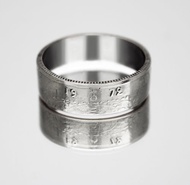 瑞典硬幣戒指 1 皇冠 1972-1973 男士硬幣戒指 女士硬幣戒指