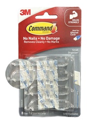 3M คอมมานด์ ที่ยึดสายไฟ Command Clear Small Cord Organizers 17302CLR