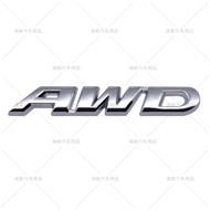 AWD metal letters for cars