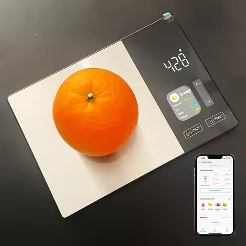Digital Nutrition Scale Stainless Steel Smart Kitchen Scale Calorie Tracking Support Phone App