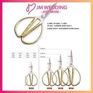 Quality Gold Stainless Steel Scissors Tailor Scissor Gunting Open Ceremony Home Decor Tool剪彩金剪刀-DA
