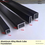 Aluminum alloy black square tube profile aluminum square tube hollow aluminum tube 6063 thin thick w