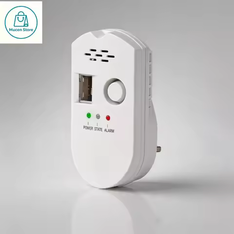 Kitchen, Household & Commercial Direct-Plug Gas Alarm, Natural Gas Leak Alarm, Combustible Gas Detec