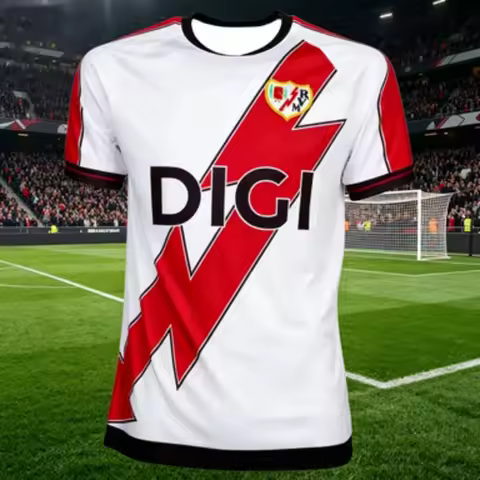 2026 Rayo Vallecano Sports T-Shirt,Y2K Style,Quick-drying,Breathable and Comfortable for Fitness Tra