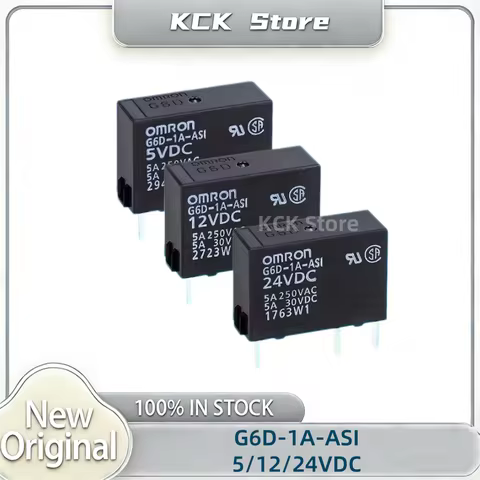 10PCS/LOT G6D-1A-ASI-5VDC G6D-1A-ASI-12VDC G6D-1A-ASI-24VDC New Authentic Original OMRON PCB Power R