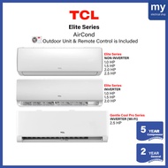 [FREE SHIPPING] TCL Aircond Inverter / Non Inverter Air Conditioner Elite Series Golden Fin