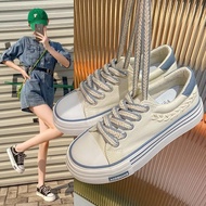 Suitable for 1970S Wheat Ear AJ1 AF1 Braid Female Student White Shoes High Low-Top Canvas Sneakers F
