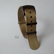 Nato Strap KHAKI PVD SLIM Seatbelt Nylon Watch Strap