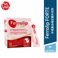 Ferrolip FORTE Iron Supplement | Vitamin C B12 Folate | Lemon Flavor High Absorption