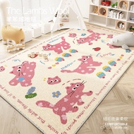 Children's Room Carpet Cartoon Rug Cat Home Living Room Bedside Rug Bedroom Girl Thickened Mat ins W