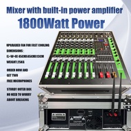 KYTAS professional audio amplifier mixer 8-channel UHF wireless microphone 2-layer equalizer 16DSP r