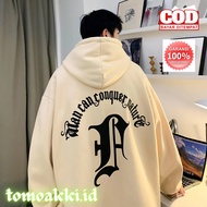 Hoodie MAN CAN CONCUER NATURE Jumper Fleece hoodie Tomoakki KOREAN style Men BIG SIZE M - XXXXXL 5XL