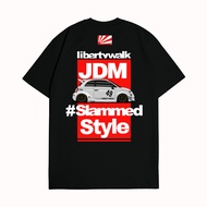 KARIMAKE Unisex Distro T-Shirt with JDM LIBERTY WALK SLAMMED ABARTH 595 Image