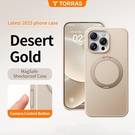 TORRAS O1P 360 Rotatable Stand Case designed for iPhone 16 Pro Max and iPhone 16Pro Full Camera Butt
