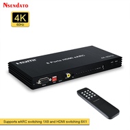 ♦HDMI eARC Arc adapter 4K 60Hz 8x1 HDMI ARC/eARC Audio Extractor Splitter for Dolby Atmos HDMI a yr